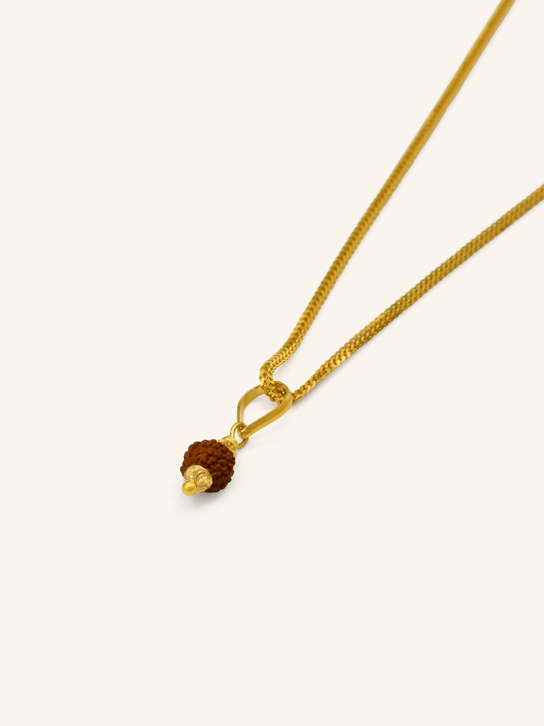 22ct Gold Rudraksha Pendant 0.65 GMS - Roop Darshan
