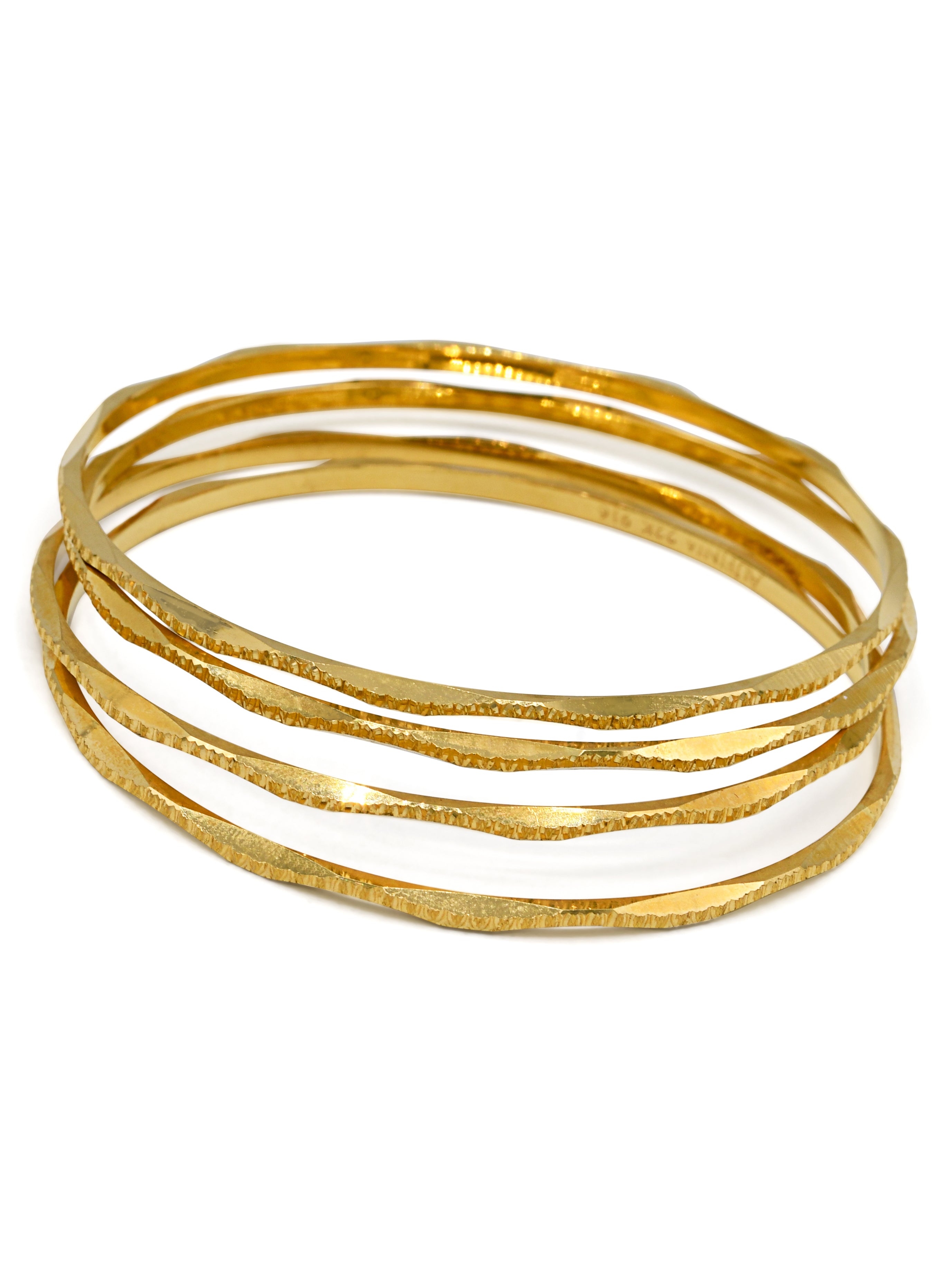 22ct Gold 4 Piece Bangle - Roop Darshan