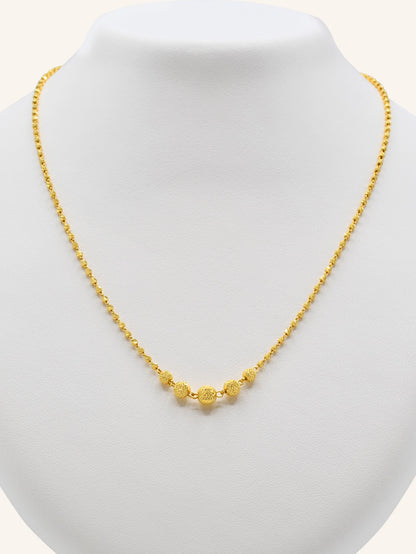 22ct Gold Ball Fancy Chain - Roop Darshan