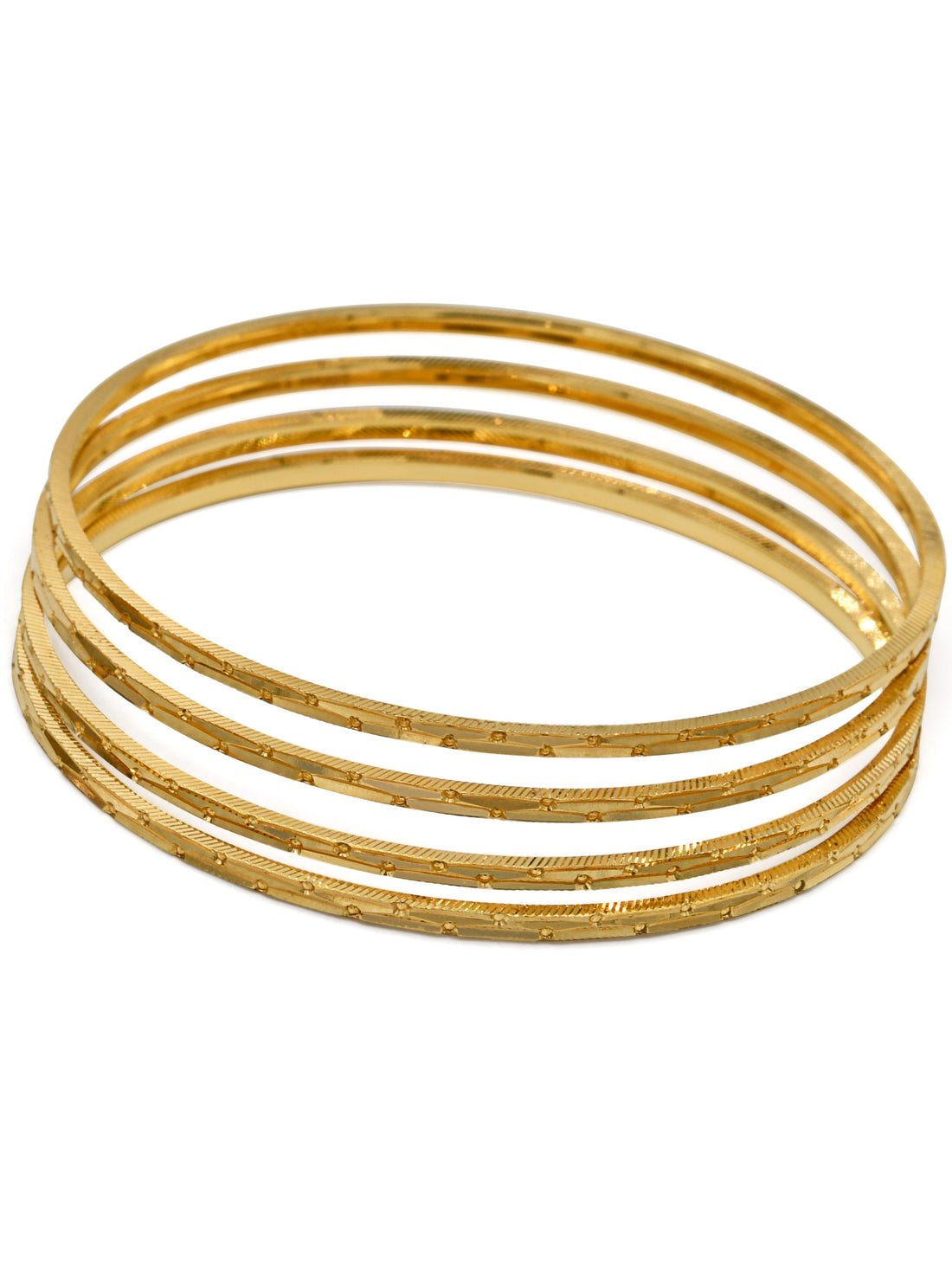 22ct Gold 4 Piece Bangle - Roop Darshan