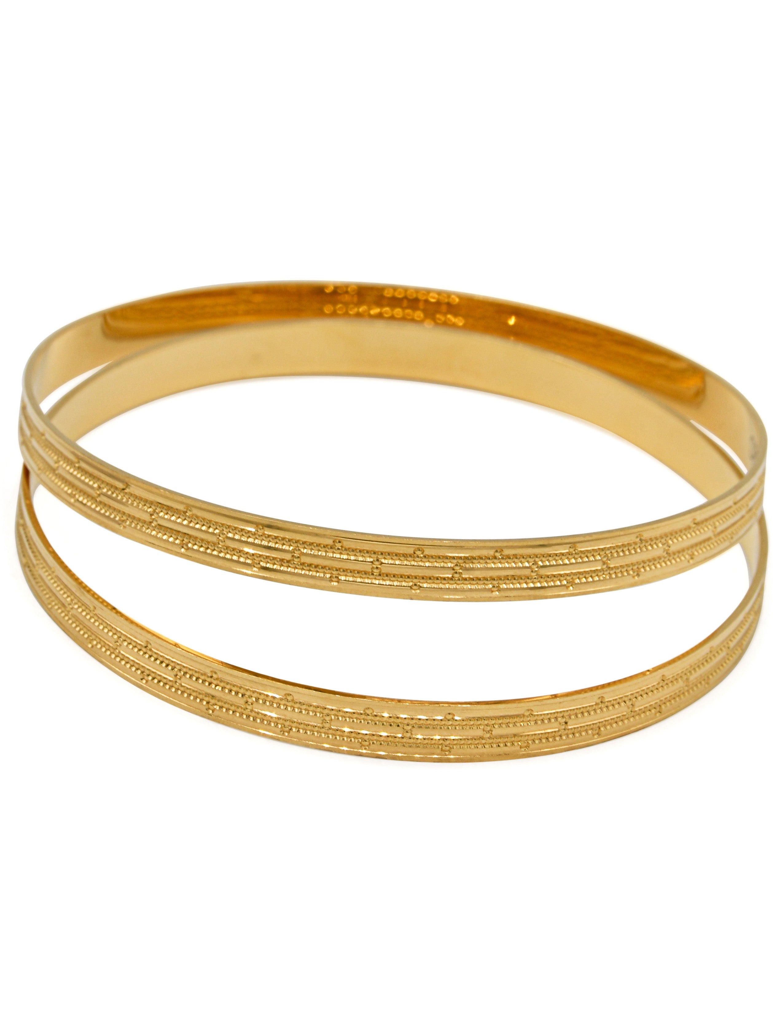 22ct Gold Pair Bangle - Roop Darshan