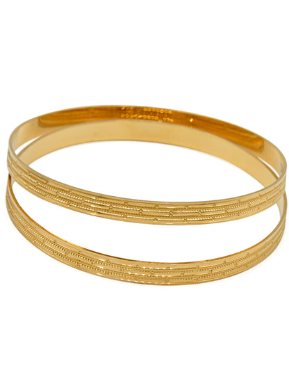 22ct Gold Pair Bangle - Roop Darshan
