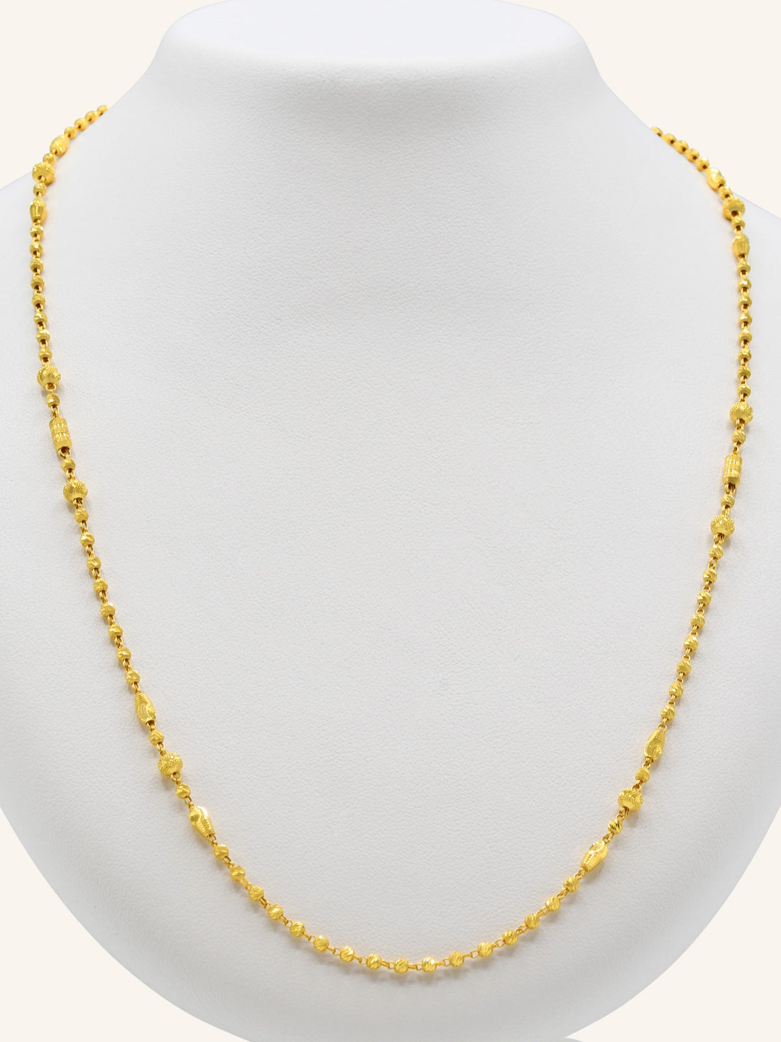 22ct Gold Ball Fancy Chain - Roop Darshan