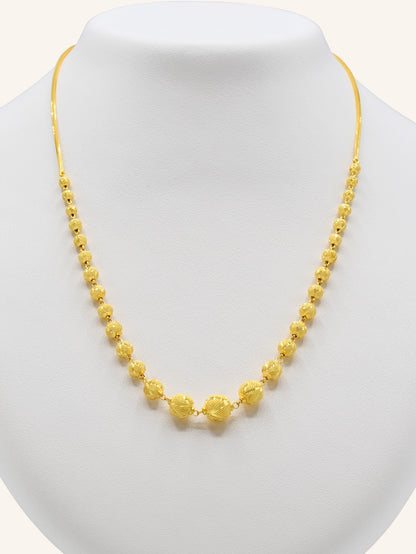 22ct Gold Ball Fancy Chain - Roop Darshan