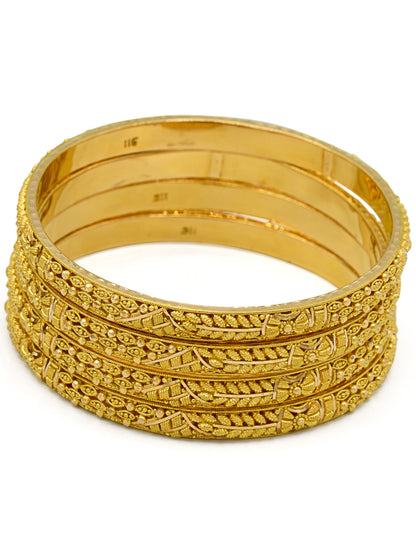 22ct Gold 4 Piece Bangle - Roop Darshan