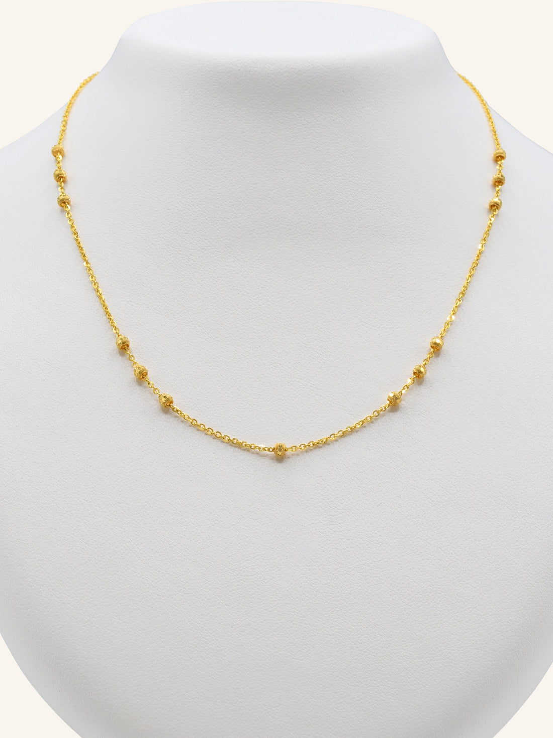 22ct Gold Ball Fancy Chain - Roop Darshan