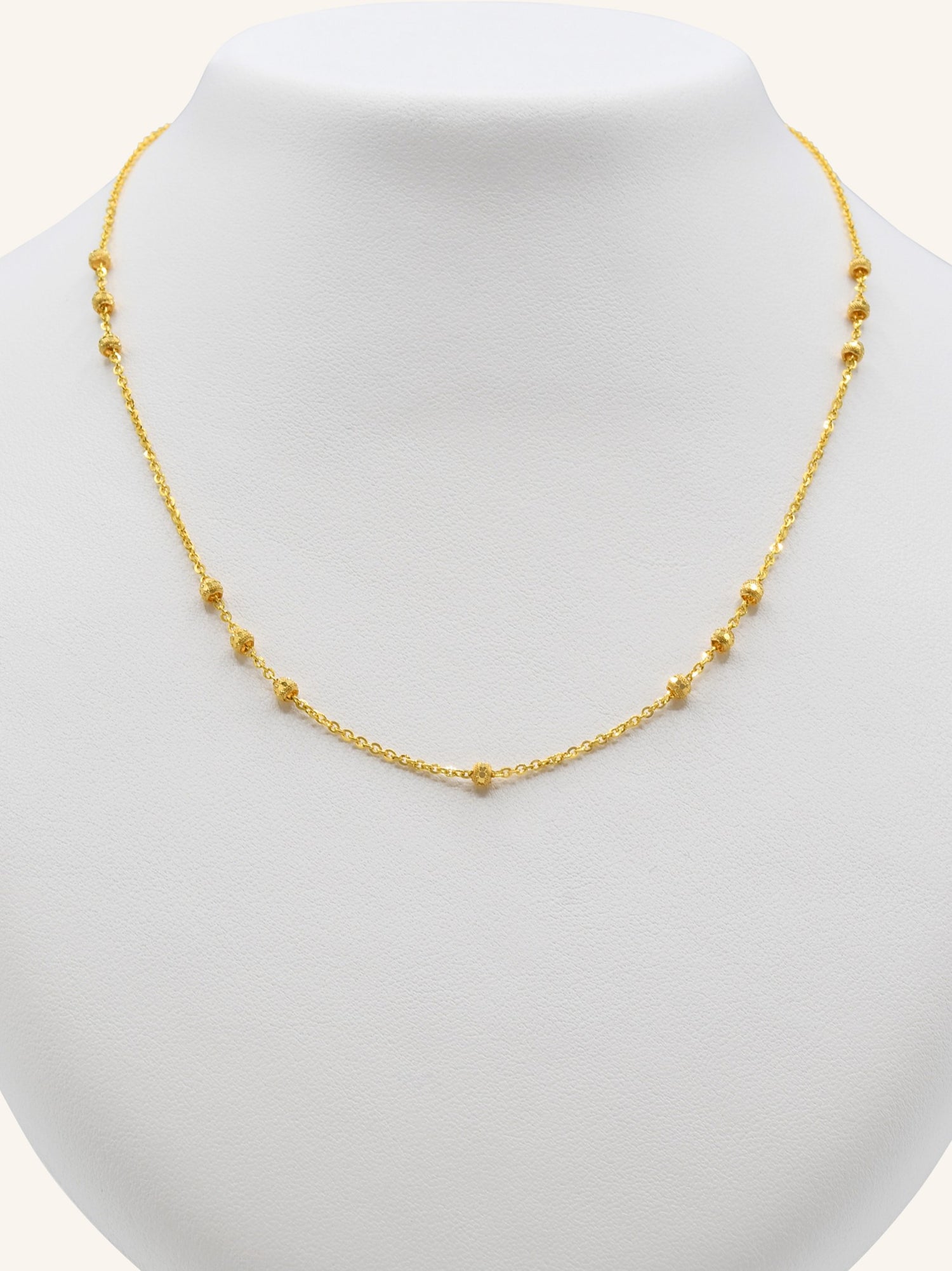 22ct Gold Ball Fancy Chain - Roop Darshan