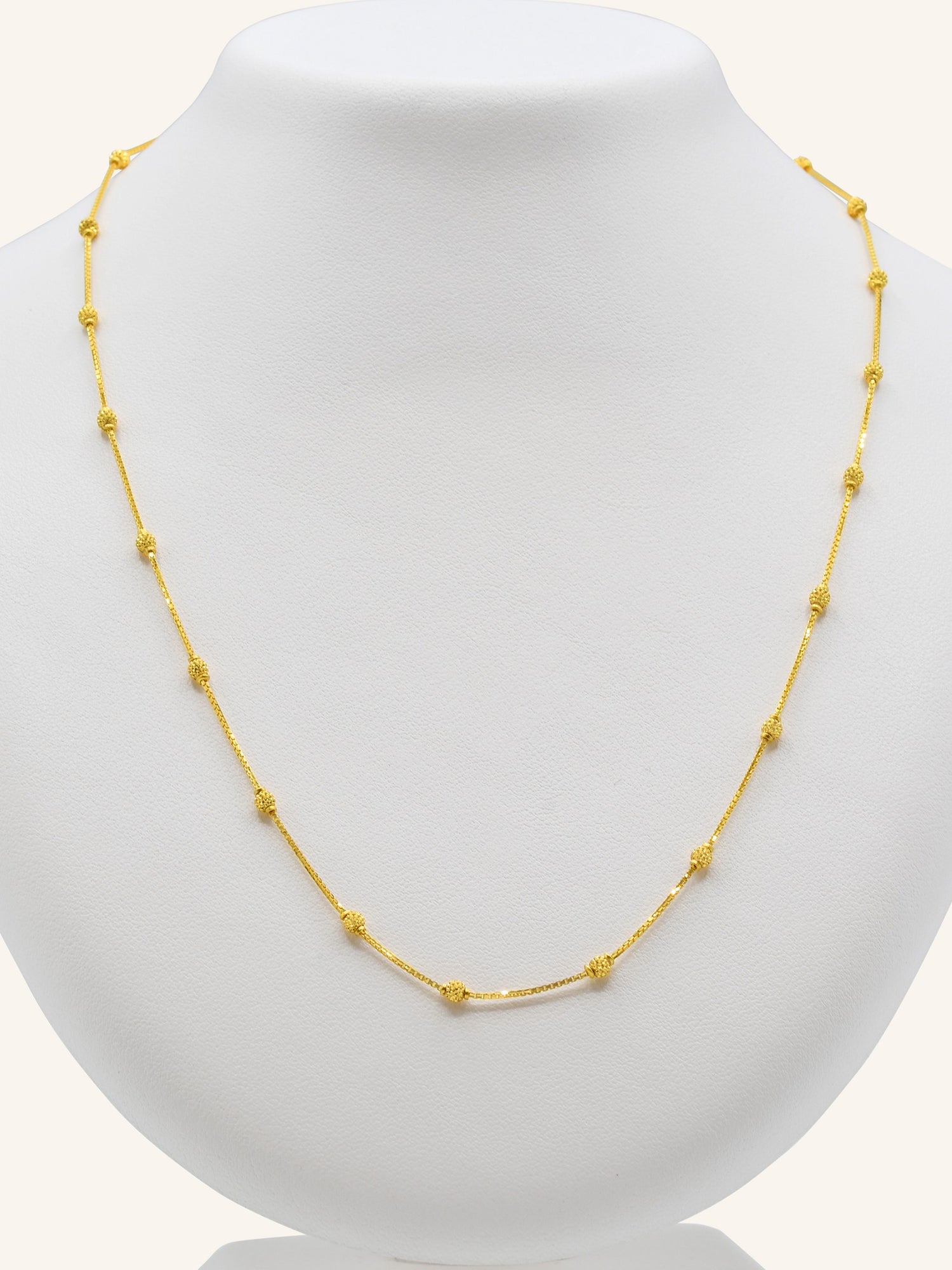 22ct Gold Ball Fancy Chain - Roop Darshan