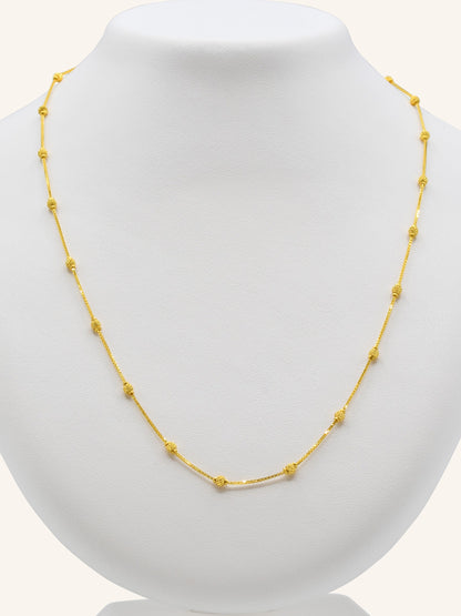 22ct Gold Ball Fancy Chain - Roop Darshan