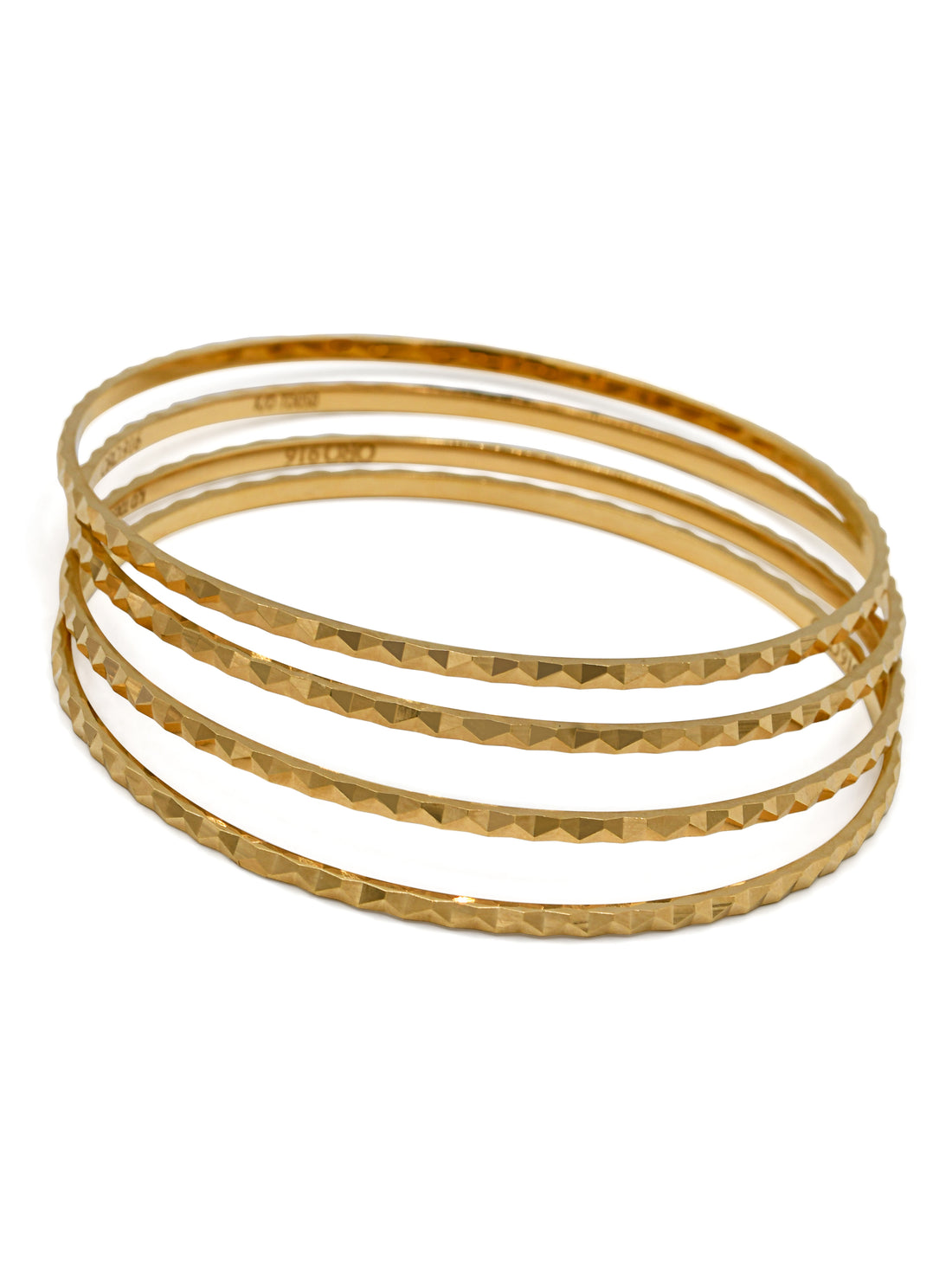 22ct Gold 4 Piece Bangle - Roop Darshan