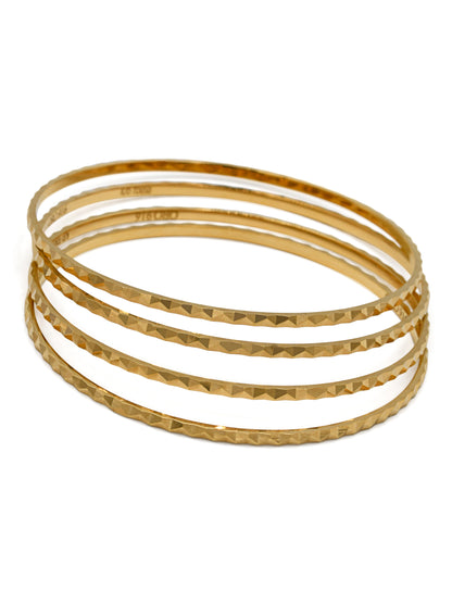 22ct Gold 4 Piece Bangle - Roop Darshan