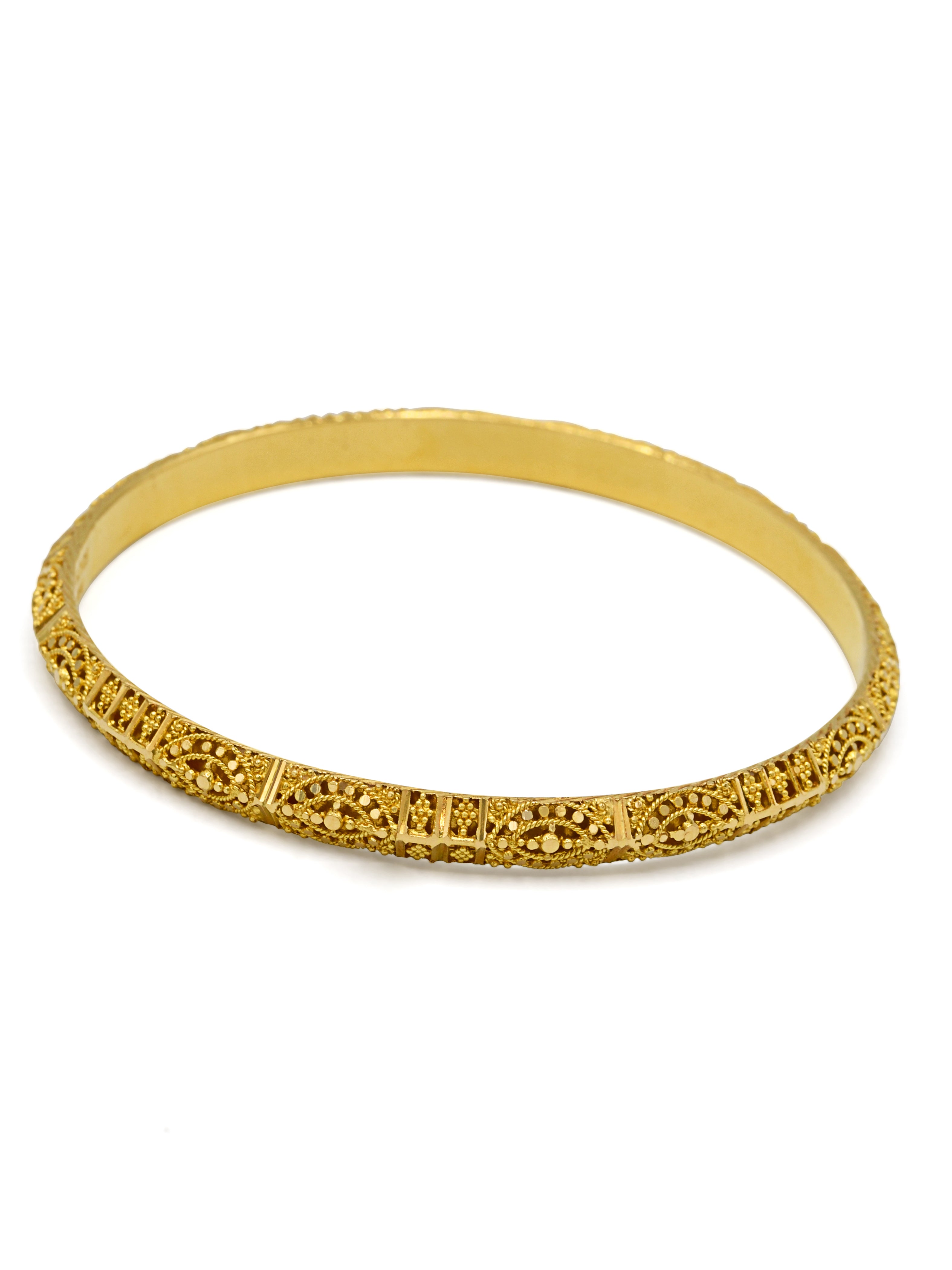 21ct Gold 2 Piece Bangle - Roop Darshan