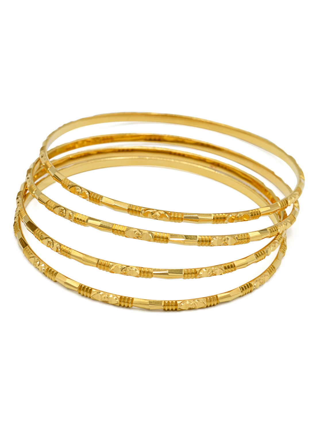 22ct Gold 4 Piece Bangles - Roop Darshan