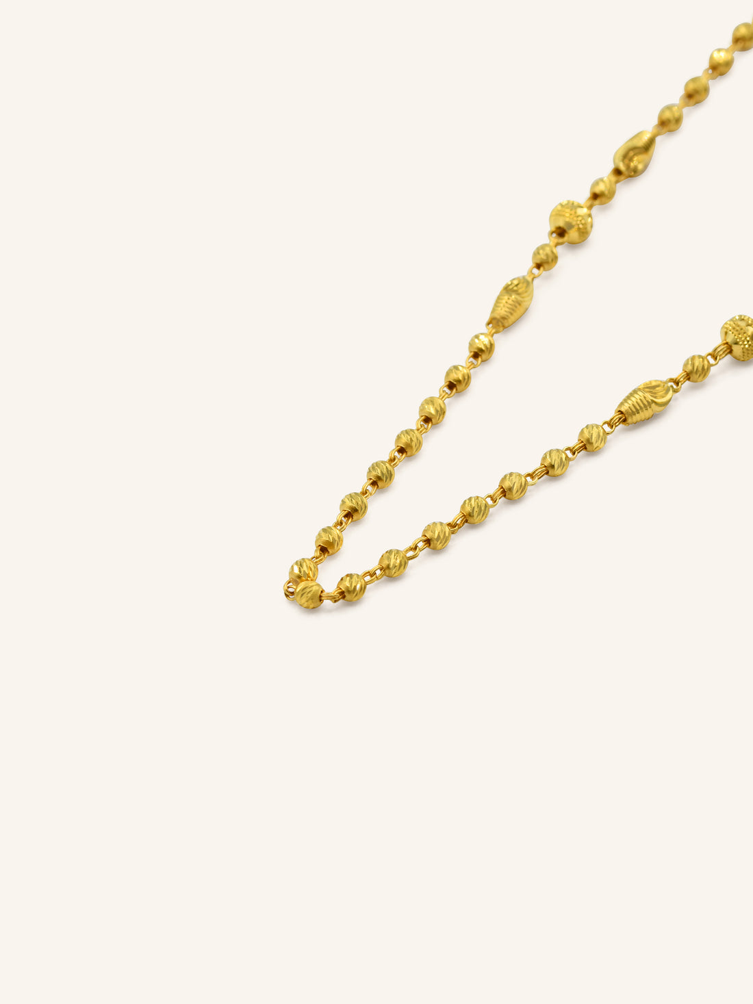 22ct Gold Ball Fancy Chain 12.03 GMS - Roop Darshan