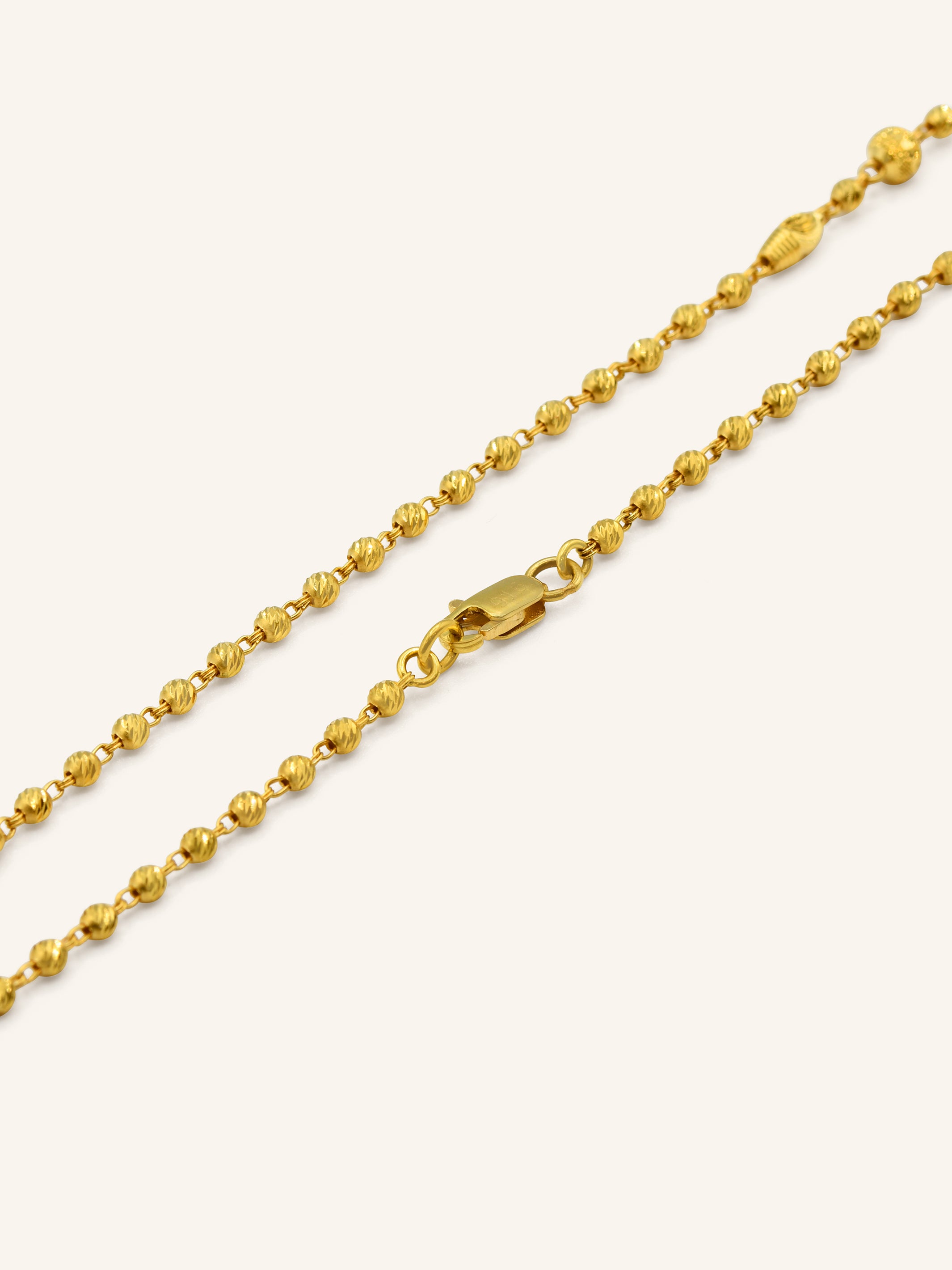 22ct Gold Ball Fancy Chain 12.03 GMS - Roop Darshan
