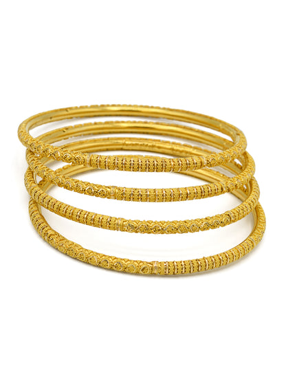 22ct Gold 4 Piece Bangles - Roop Darshan