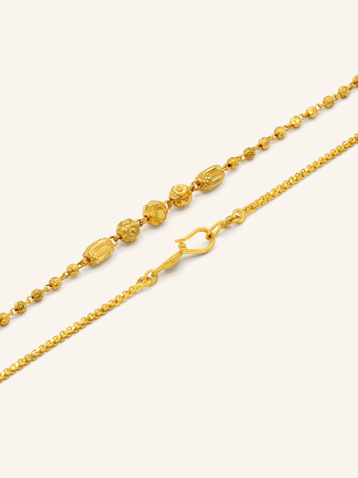 22ct Gold Ball Fancy Chain 6.85 GMS - Roop Darshan