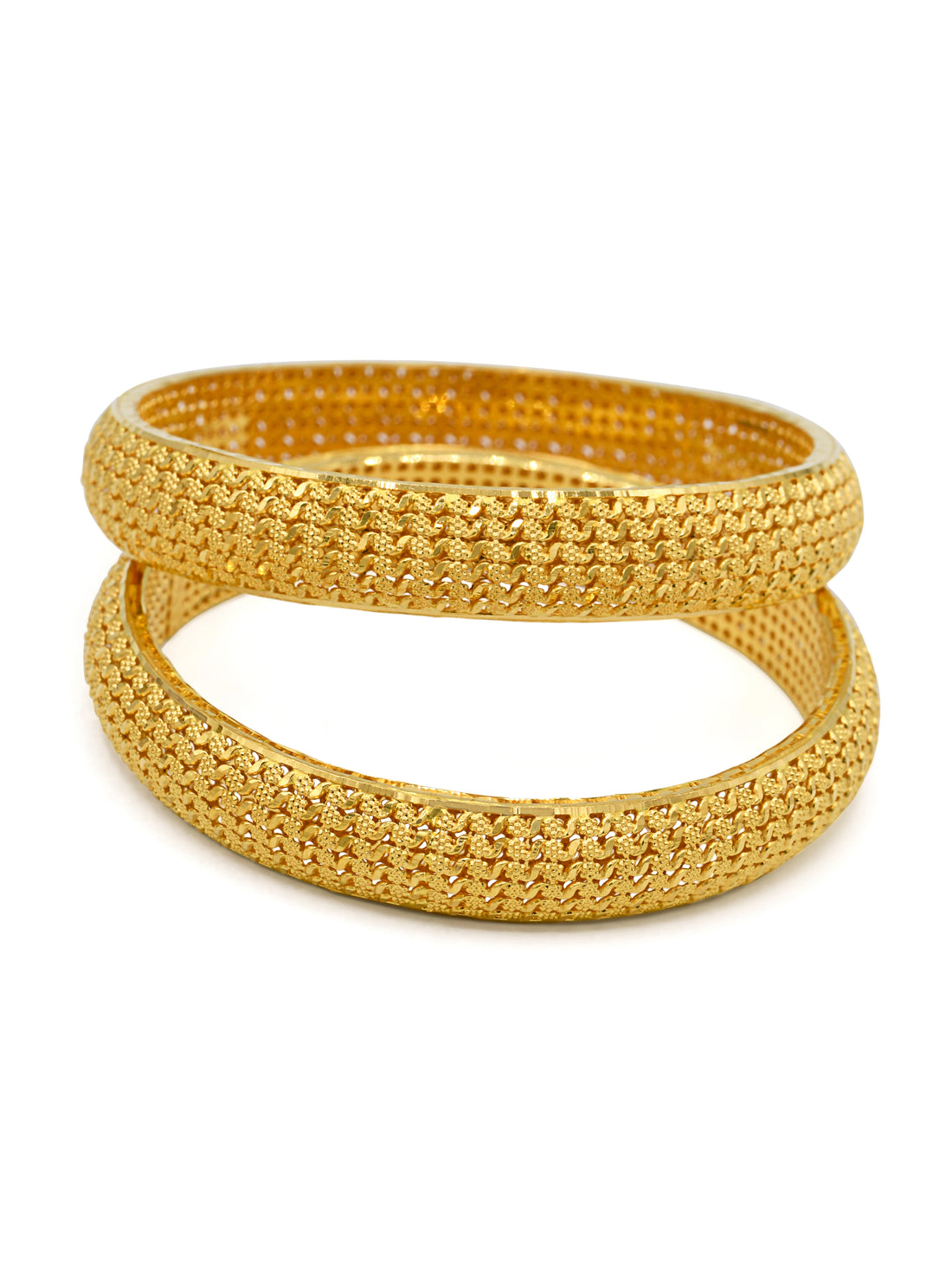 22ct Gold 2 Piece Bangle - Roop Darshan