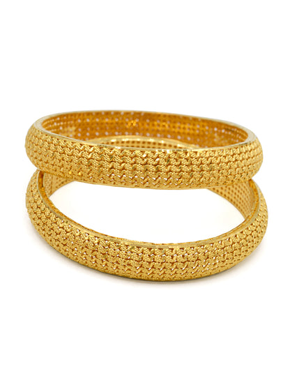22ct Gold 2 Piece Bangle - Roop Darshan