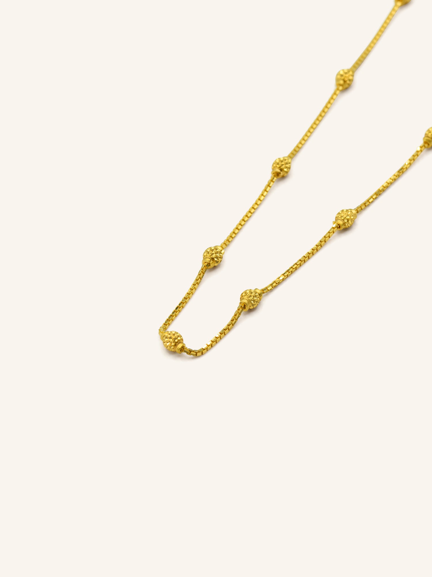 22ct Gold Ball Fancy Chain 6.23 GMS - Roop Darshan