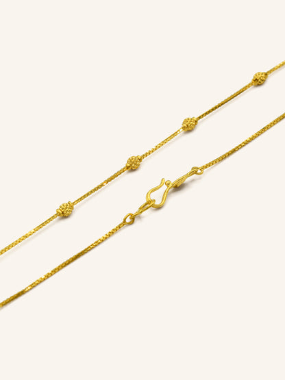 22ct Gold Ball Fancy Chain 6.23 GMS - Roop Darshan