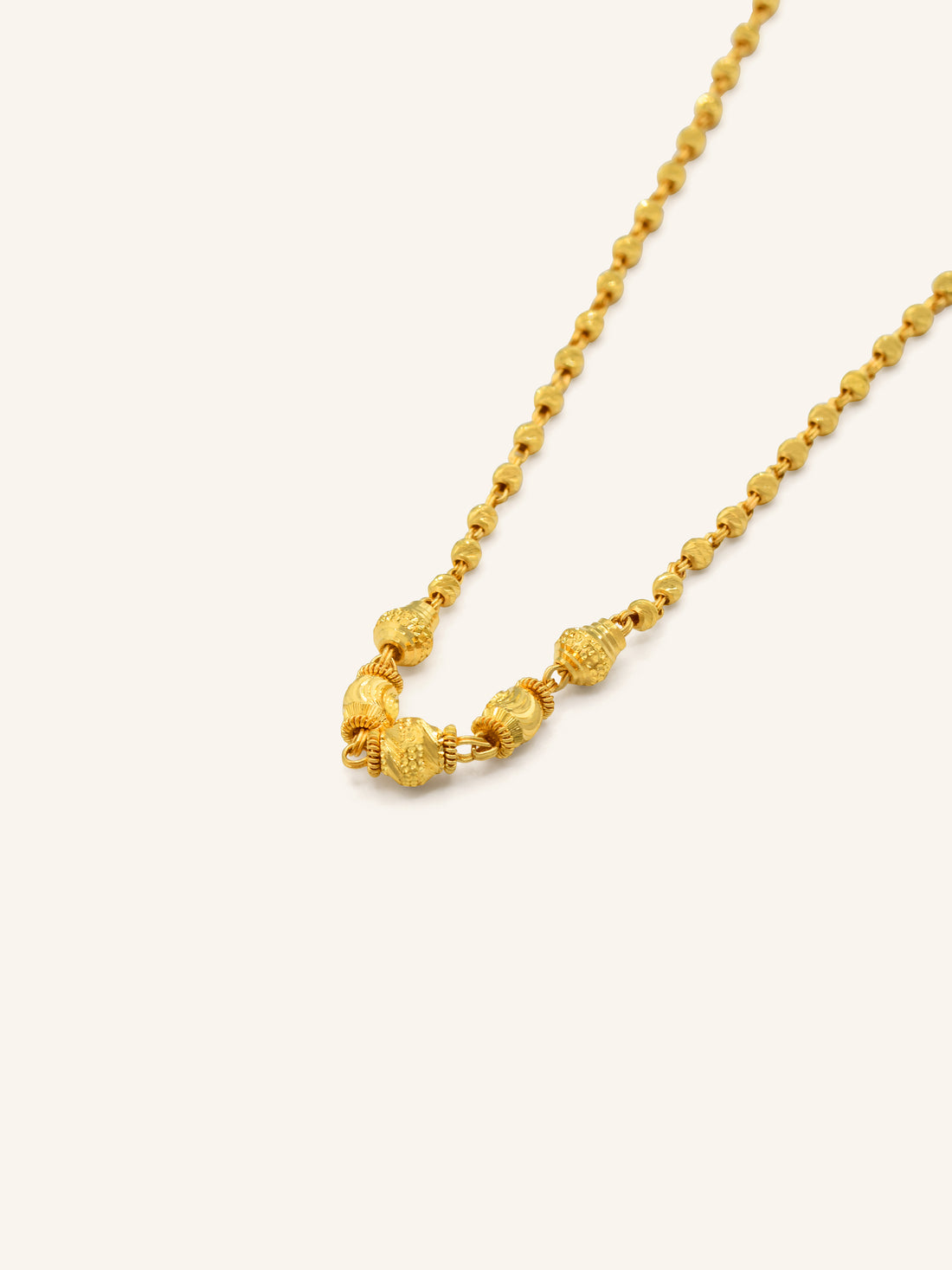 22ct Gold Ball Fancy Chain 7.14 GMS - Roop Darshan