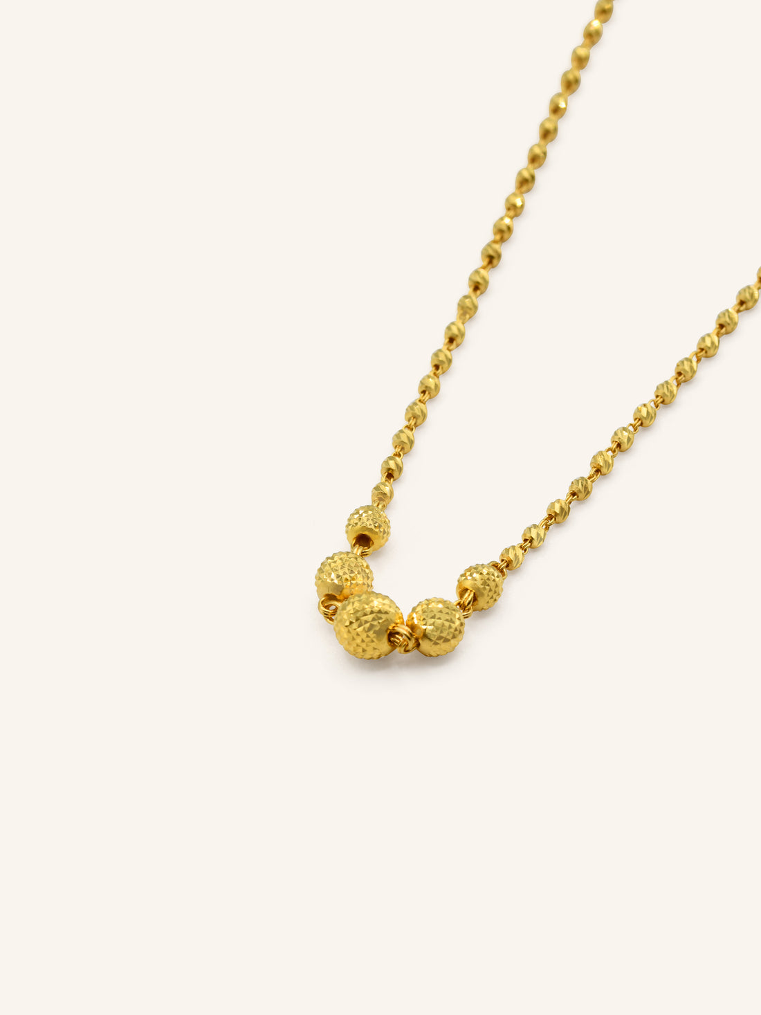 22ct Gold Ball Fancy Chain 8.00 GMS - Roop Darshan