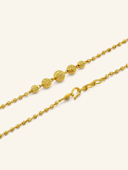 22ct Gold Ball Fancy Chain 8.00 GMS - Roop Darshan
