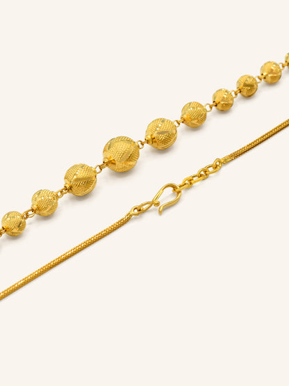 22ct Gold Ball Fancy Chain 14.88 GMS - Roop Darshan