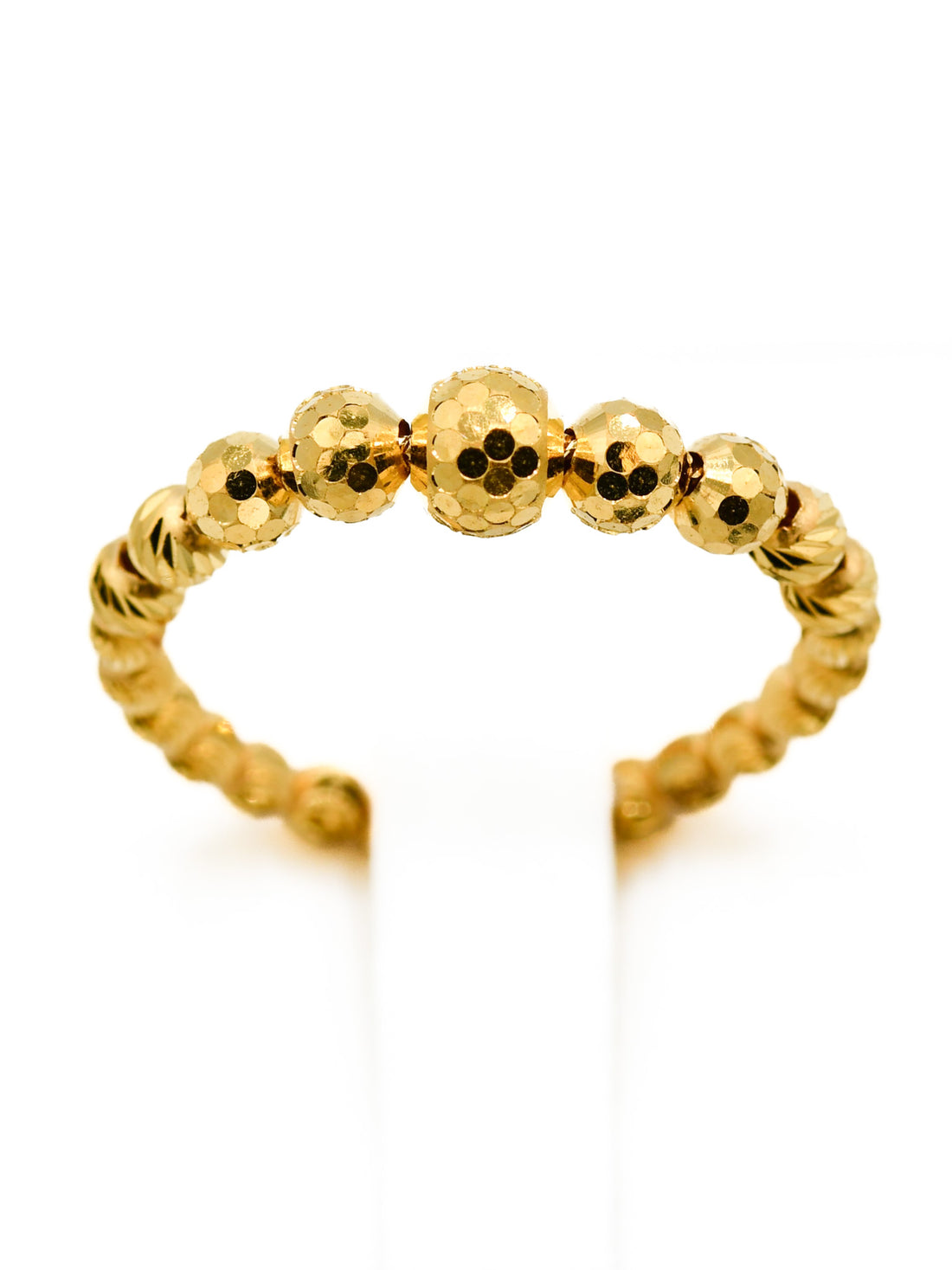 22ct Gold Ball Ladies Ring - Roop Darshan