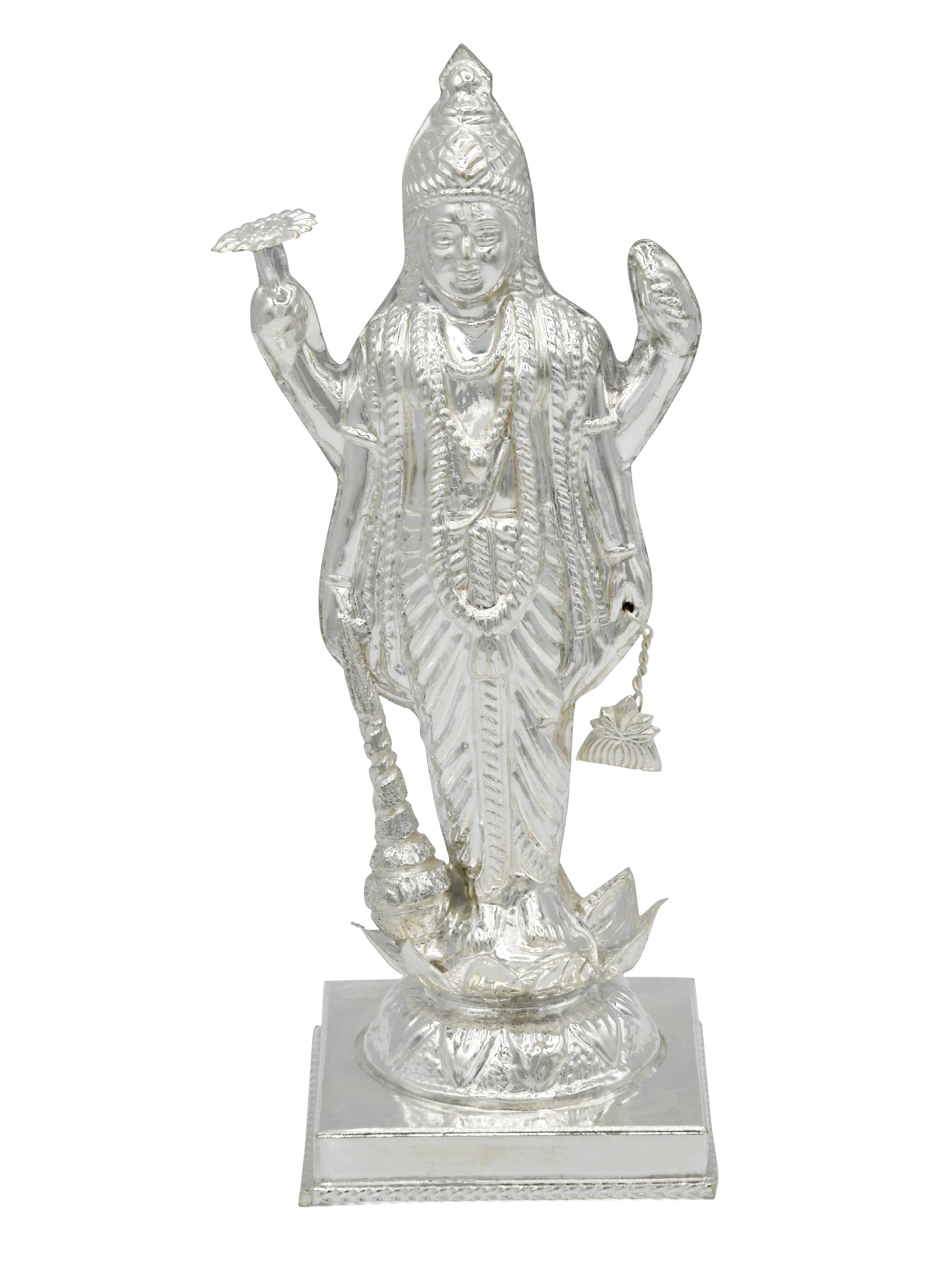 Silver Vishnu Bhagwan Murti