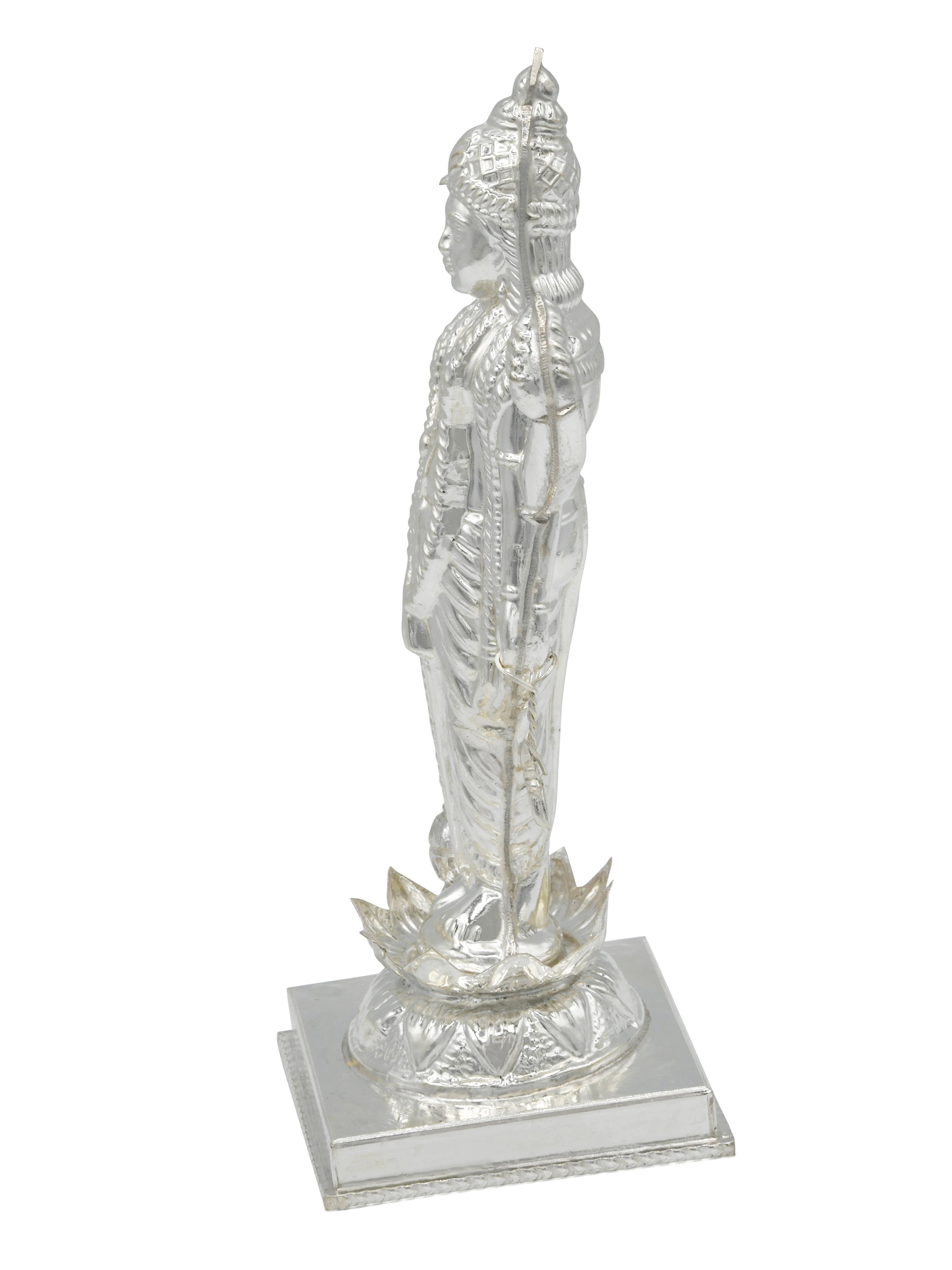 Silver Vishnu Bhagwan Murti - Roop Darshan
