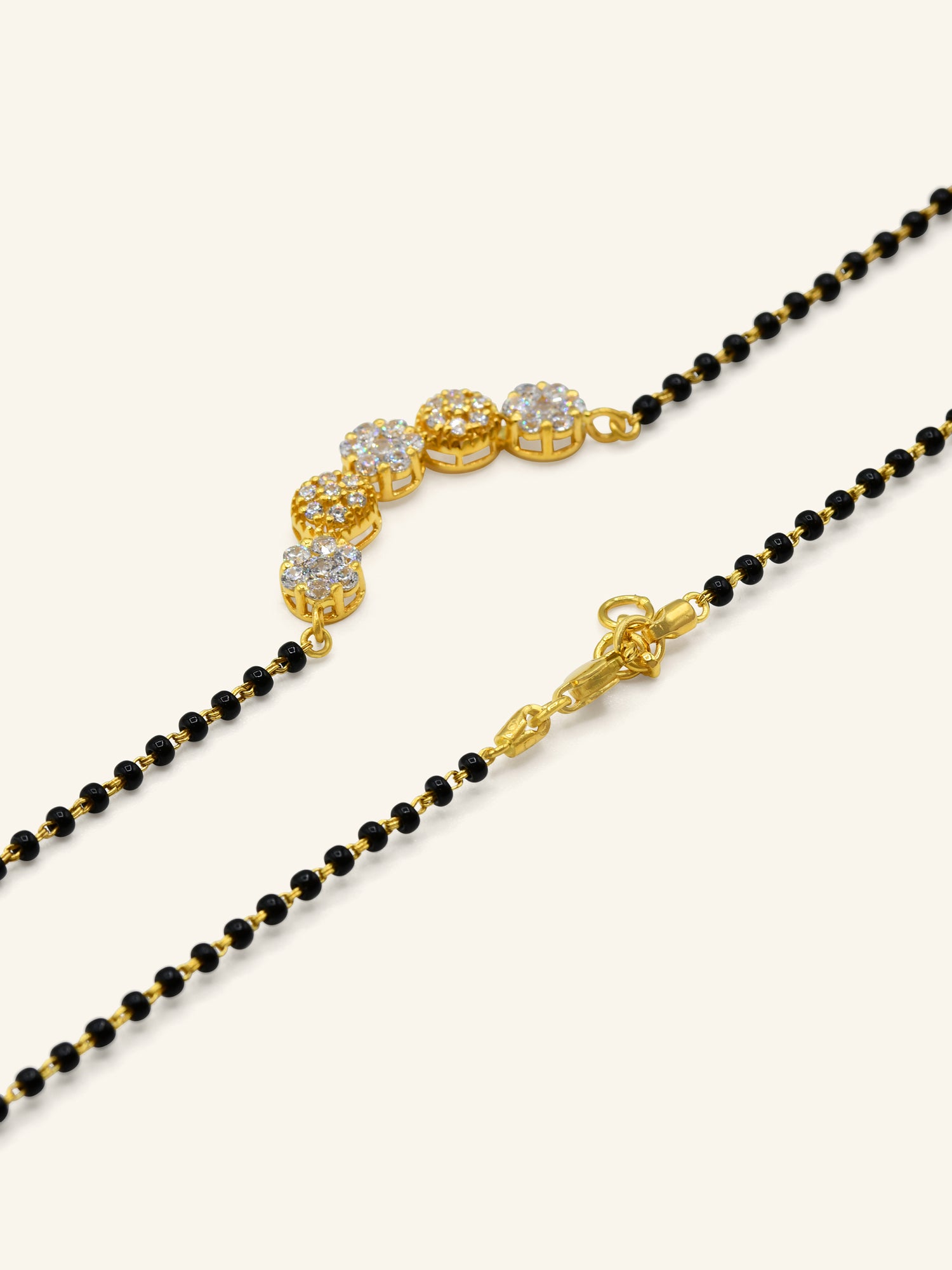 22ct Gold CZ Mangal Sutra 6.41 GMS - Roop Darshan