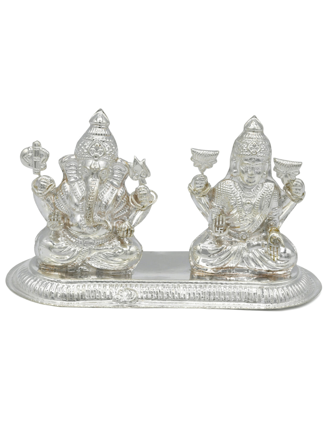 Silver Lakshmi Ganesh Murti