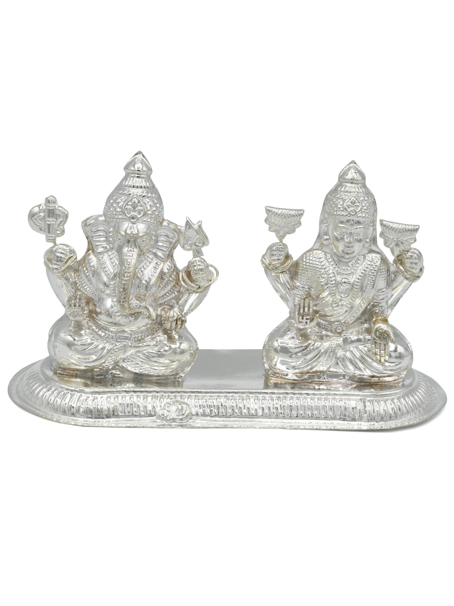 Silver Lakshmi Ganesh Murti