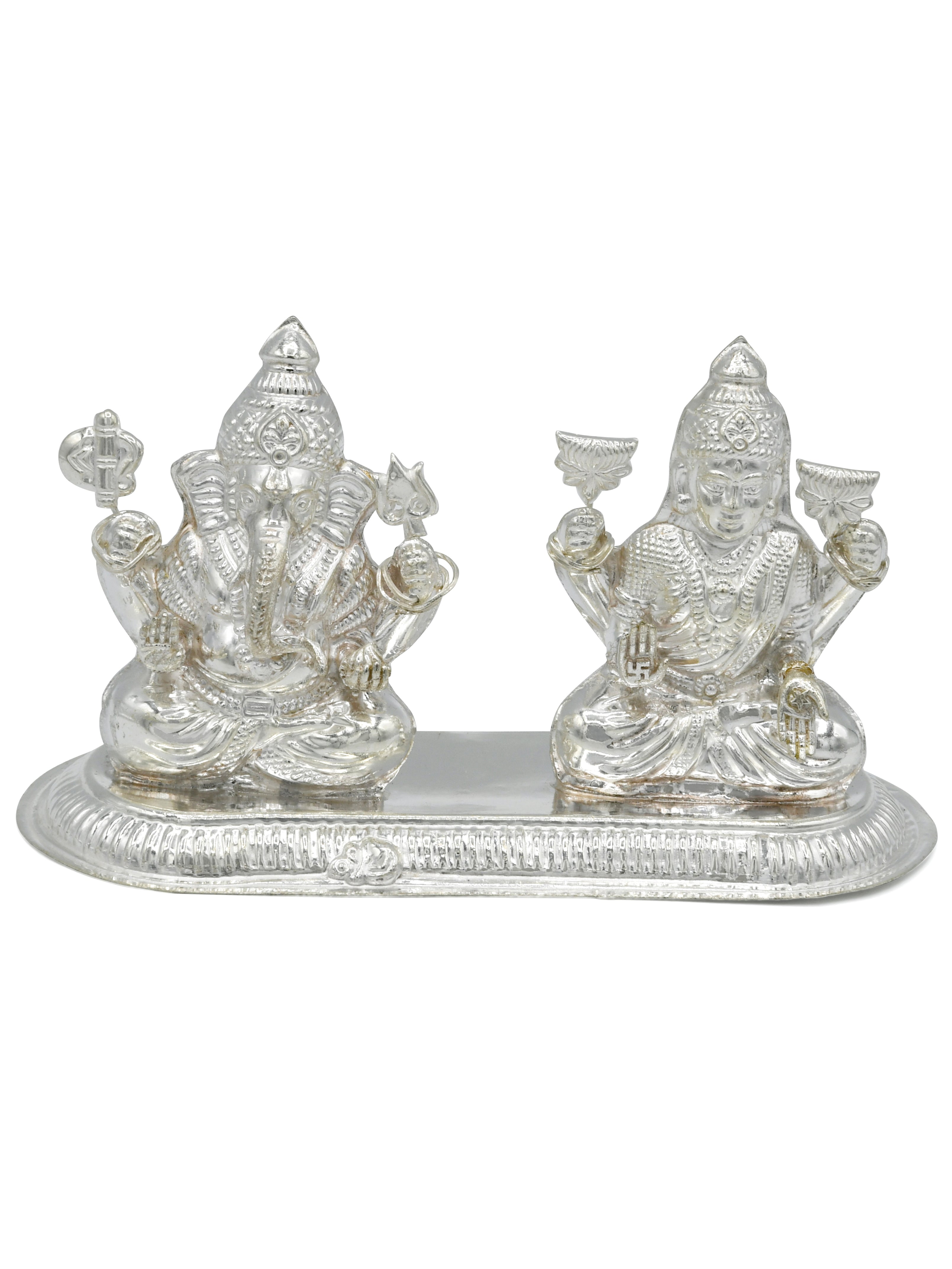 Silver Lakshmi Ganesh Murti