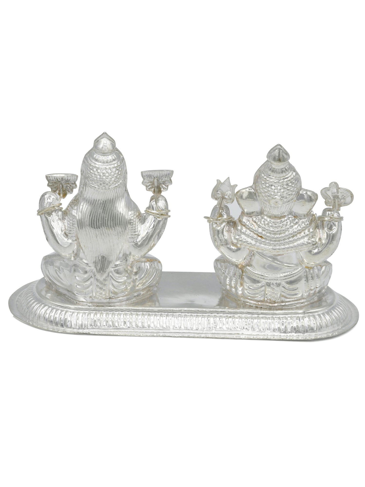 Silver Lakshmi Ganesh Murti