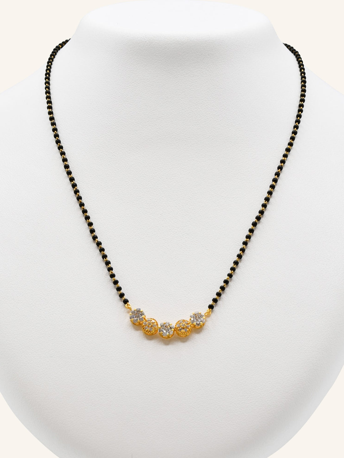 22ct Gold CZ Mangal Sutra - Roop Darshan