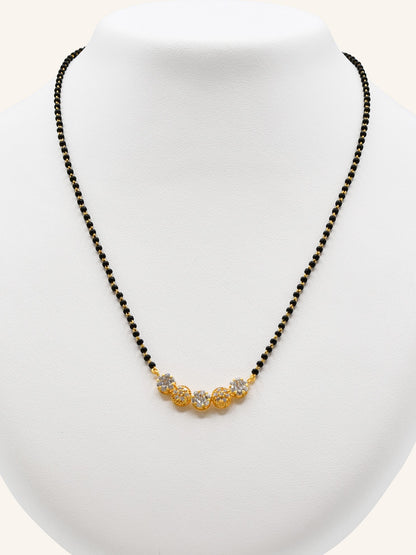 22ct Gold CZ Mangal Sutra - Roop Darshan