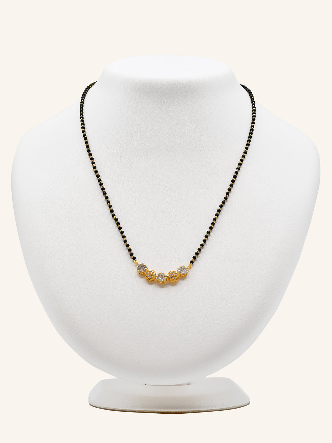 22ct Gold CZ Mangal Sutra 6.41 GMS - Roop Darshan