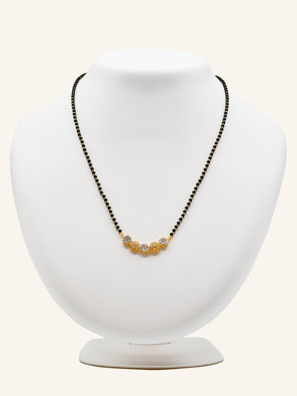 22ct Gold CZ Mangal Sutra 6.41 GMS - Roop Darshan