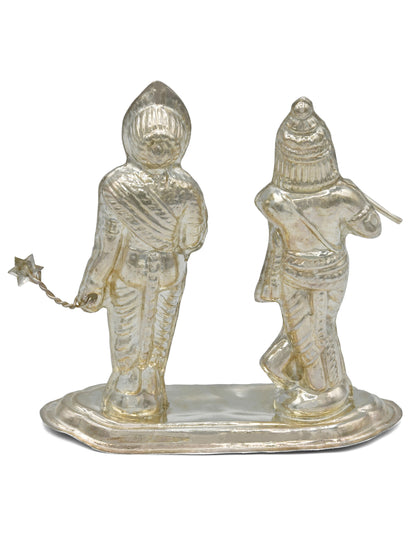 Silver Radhe Krishna Murti