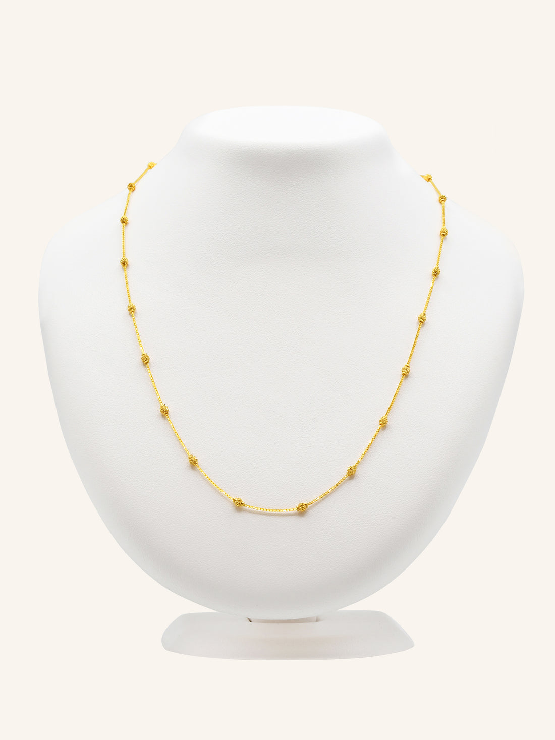 22ct Gold Ball Fancy Chain 6.14 GMS - Roop Darshan