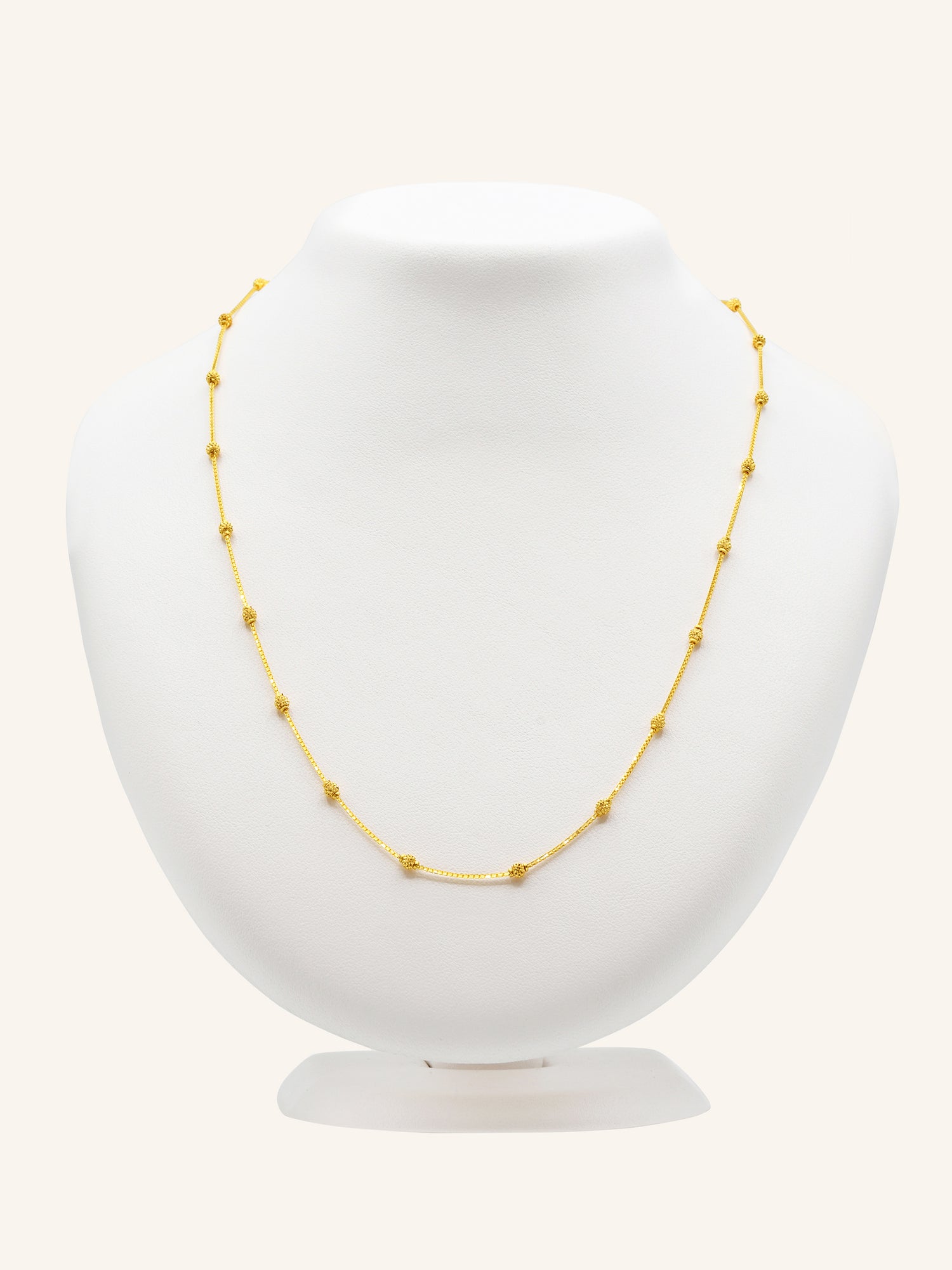 22ct Gold Ball Fancy Chain 6.14 GMS - Roop Darshan