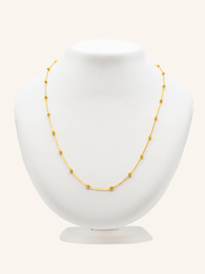 22ct Gold Ball Fancy Chain 6.14 GMS - Roop Darshan