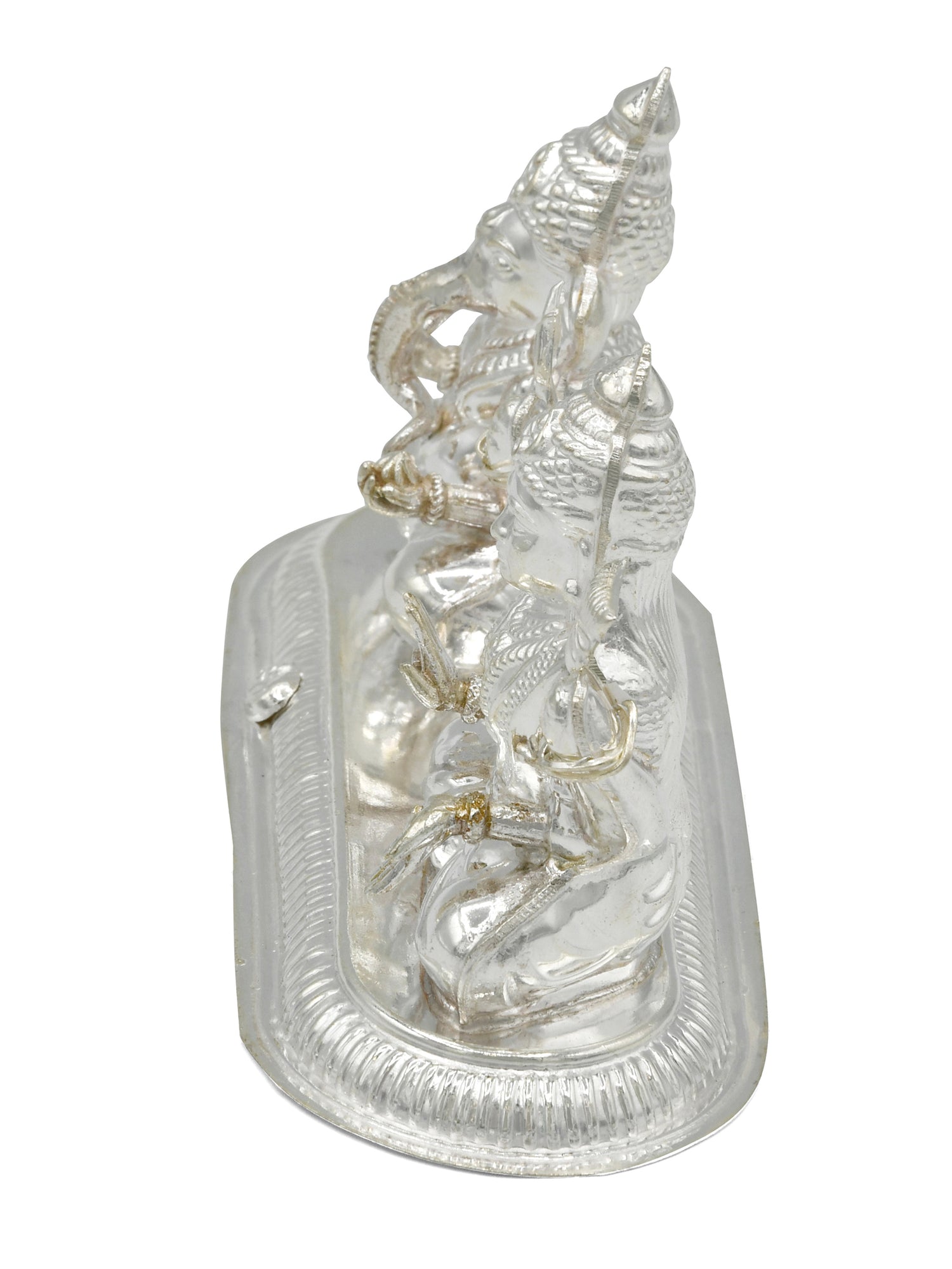 Silver Lakshmi Ganesh Murti
