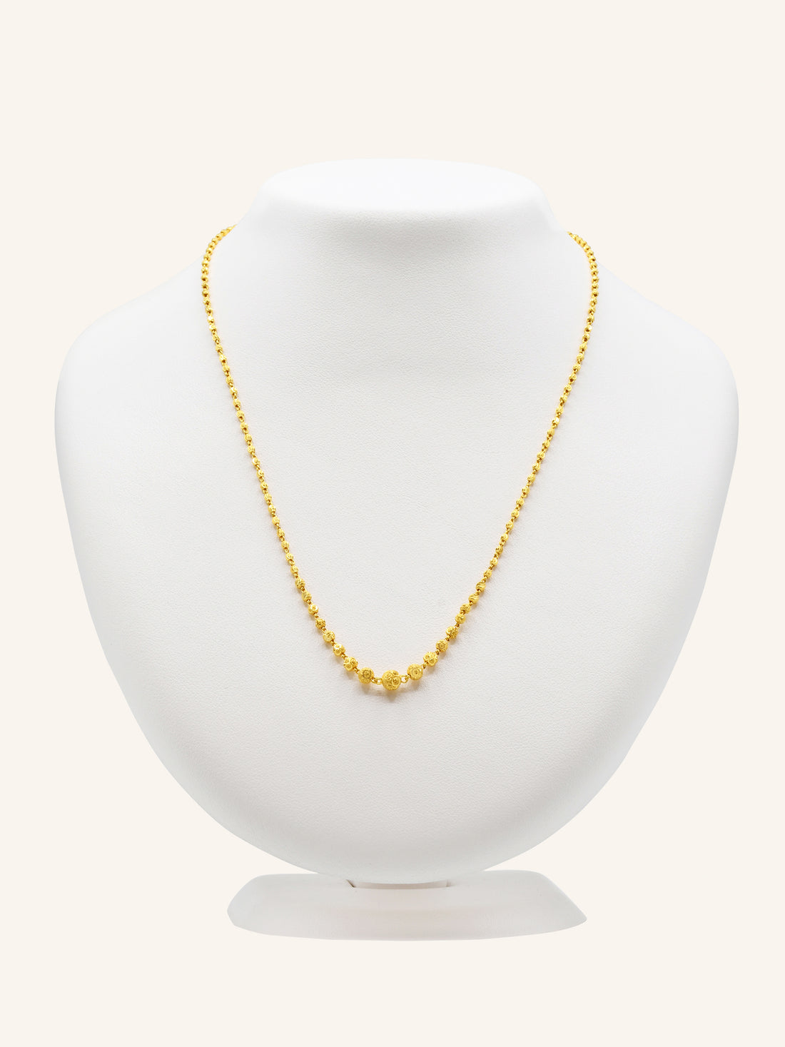 22ct Gold Ball Fancy Chain 7.37 GMS - Roop Darshan