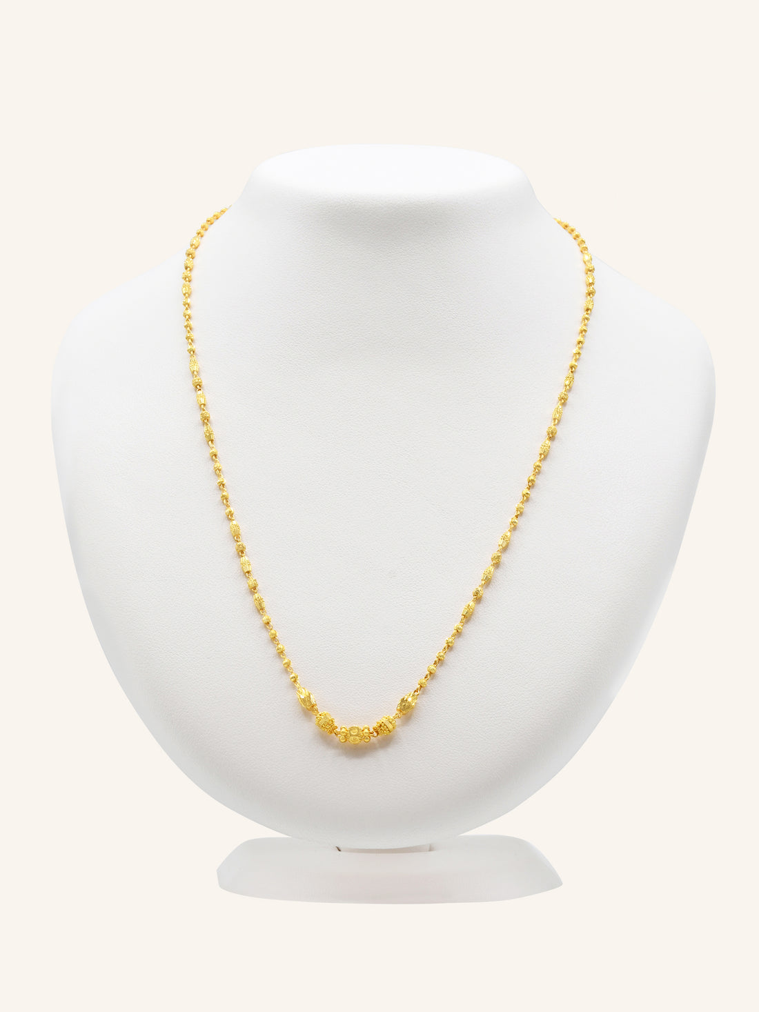 22ct Gold Ball Fancy Chain 9.43 GMS - Roop Darshan