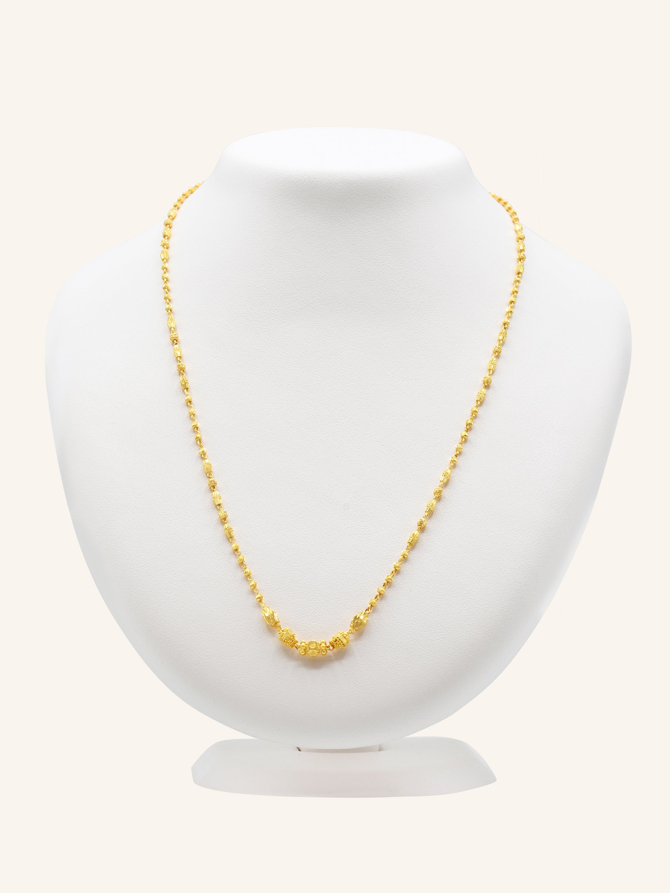 22ct Gold Ball Fancy Chain 9.43 GMS - Roop Darshan