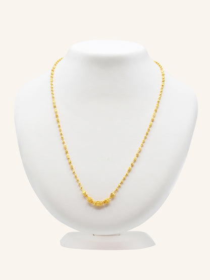 22ct Gold Ball Fancy Chain 9.43 GMS - Roop Darshan